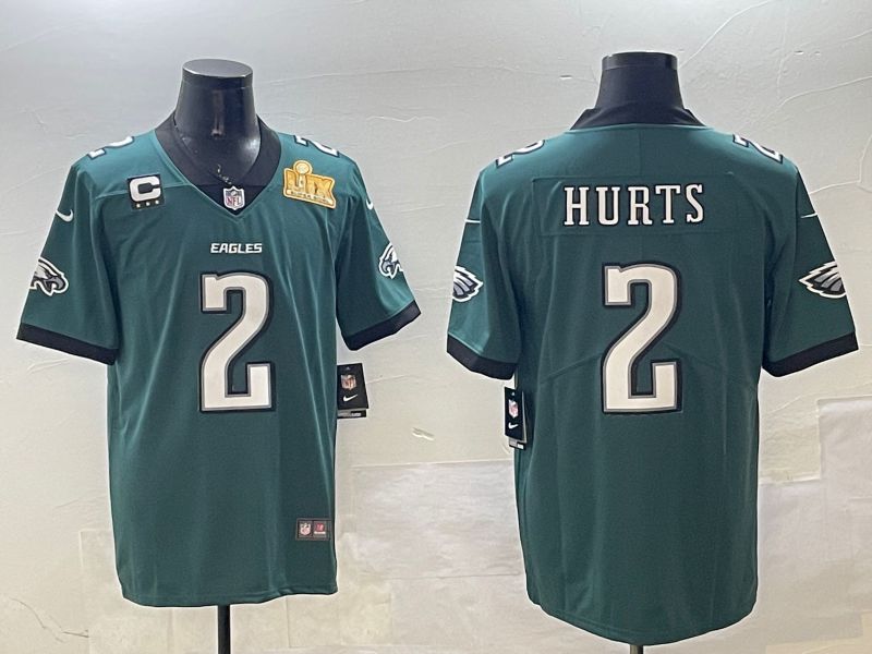 Men Philadelphia Eagles #2 Hurts Green Second generation 2025 Nike Limited NFL Jersey style 5->philadelphia eagles->NFL Jersey